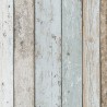 Papeldecor|Wallpaper vintage blue and turquoise wood panels|Wood Imitation