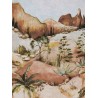 Eijffinger|Papier peint panoramique paysage désert aquarelle|Panoramiques