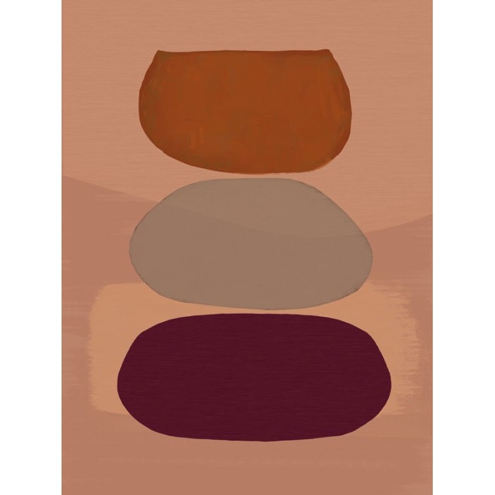 Mural pared círculos arte contemporáneo naranja - Eijffinger Bold 395890