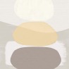 Eijffinger|Wall mural contemporary art circles sandy beige|Wallmurals