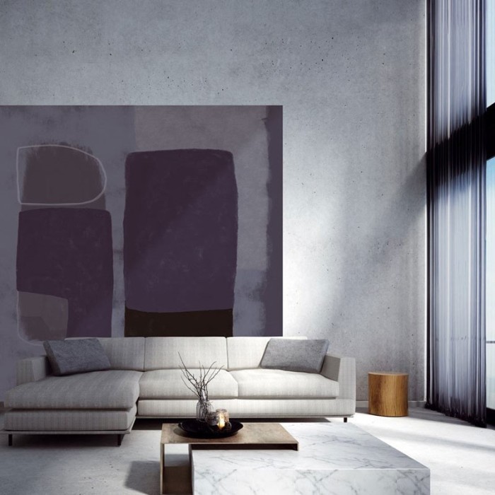 Eijffinger|Wandbild moderne zeitgenössische Kunst blau|Wandbild