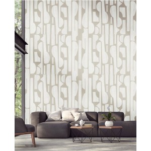 Eijffinger|Papier peint panoramique figures modernes brun taupe|Panoramiques 2