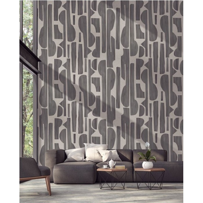 Eijffinger|Wall mural modern figures taupe brown|Wallmurals