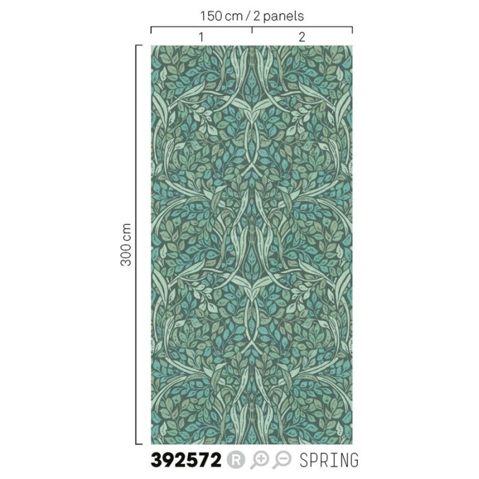 Eijffinger|Wandbild Blumen und ornamentale Muster|Wandbild