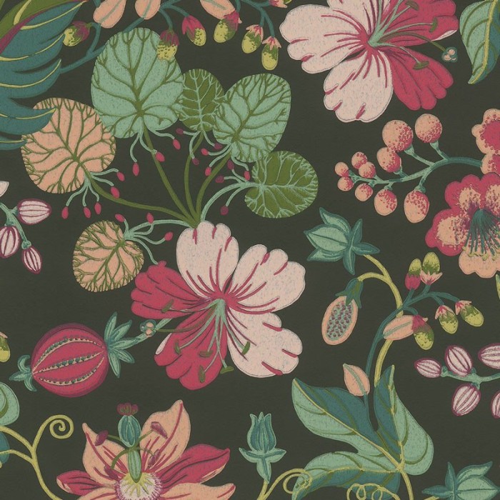 Eijffinger|Papel pintado floral multicolor relieve|Papel Pintado