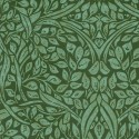 Eijffinger|Ornamental wallpaper with interwoven green flowers|Wallpaper