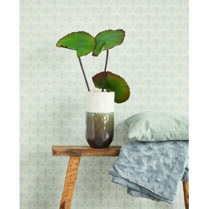 Casamance|Wallpaper plain green natural textile style|Wallpaper 2