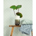 Eijffinger|Romantic wallpaper with fleur-de-lis in pastel green|Wallpaper