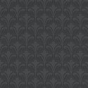 Eijffinger|Romantic wallpaper with fleur-de-lis in black and grey relief|Wallpaper