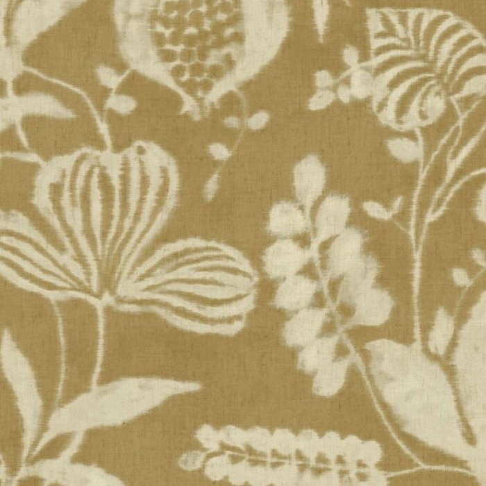 Eijffinger|Papier peint floral effet tissu teinté jaune ocre|Papier Peint