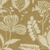 Eijffinger|Floral wallpaper with dyed ochre yellow fabric look|Wallpaper