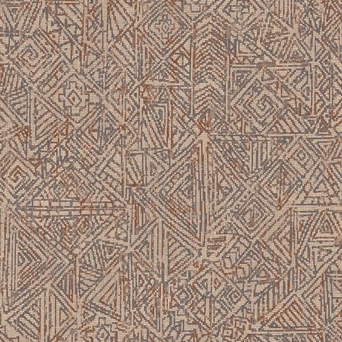 Eijffinger|Papel pintado tela motivos étnicos marrón terracota|Papel Pintado