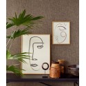 Eijffinger|Ethnic wallpaper with brown striped fabric|Wallpaper