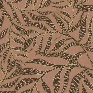 Eijffinger|Modern floral wallpaper with embossed shiny leaves|Wallpaper
