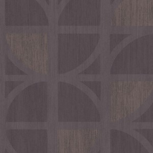 Casadeco|Papier peint rayures bleu et marron rétro moderne|Papier Peint