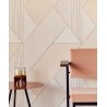 Eijffinger|Elegant geometric wallpaper in pastel copper|Wallpaper