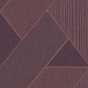 Eijffinger|Elegant geometric wallpaper in aubergine red and copper|Wallpaper