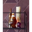 Eijffinger|Elegant geometric wallpaper in aubergine red and copper|Wallpaper