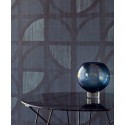Eijffinger|Modern wallpaper with shiny chalk-effect copper brown circles|Wallpaper
