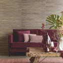 Papeldecor|Tapete Hanfgewebe rustikal modern graubraun|Tapeten