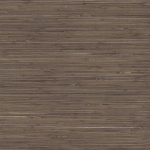 Casamance|Papier peint chevron fibres naturelles tissées brun foncé|Haut Gamme