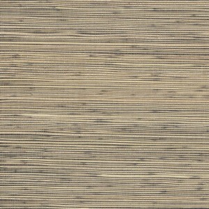 Casamance|Wallpaper oriental fans natural fiber ochre brown|Raffia Imitation