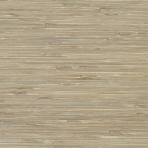 Elitis|Vinyl wallpaper with beige sand palm leaves|Raffia Imitation