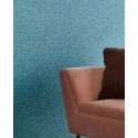 Papeldecor|Vliestapete Blau mit Blümchen Stickereioptik und Glanz|Tapeten
