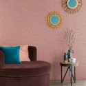 Papeldecor|Vliestapete Floral Romantisch mit Kleinen Roten Blümchen|Tapeten