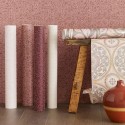 Papeldecor|Scandinavian romantic small-flower wallpaper, glossy white|Wallpaper