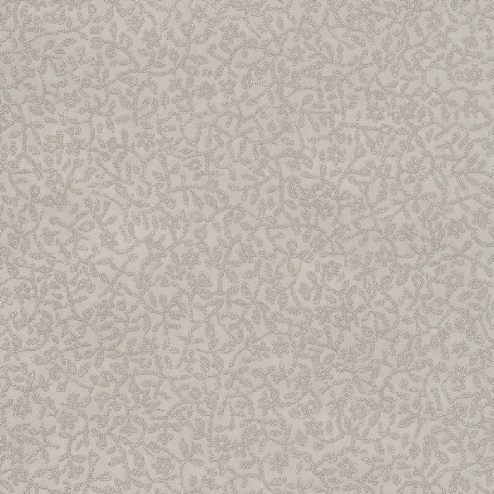 Papeldecor|Papel pintado romántico con flores pequeñas efecto bordado brillo taupe|Papel Pintado