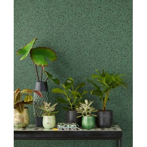 Marburg|Modern dotted stripe wallpaper in green tones|Wallpaper 2