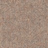 Papeldecor|Papier peint effet tissu avec motifs ethniques marron terre cuite|Papier Peint