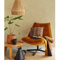Papeldecor|Vliestapete Stoffstruktur mit Ethnomotiven Cremeweiß|Tapeten