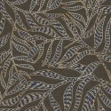 Papeldecor|Papier peint floral style ethnique moderne tons bleu et marron|Papier Peint