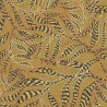 Papeldecor|Papel pintado estampado de hojas estilo étnico color ocre|Papel Pintado