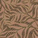 Papeldecor|Papier peint terracotta avec motif de feuilles modernes en relief et brillant|Papier Peint