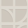 Papeldecor|Papier peint moderne formes de cercles blanc et argenté|Papier Peint