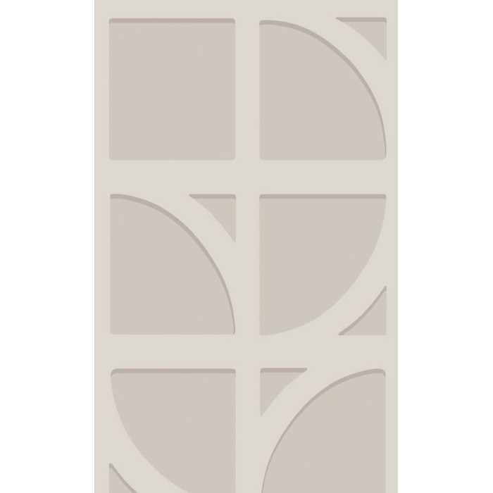 Papeldecor|Papier peint moderne formes de cercles blanc et argenté|Papier Peint