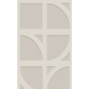 Papeldecor|Wallpaper modern circle shape white and silver|Wallpaper
