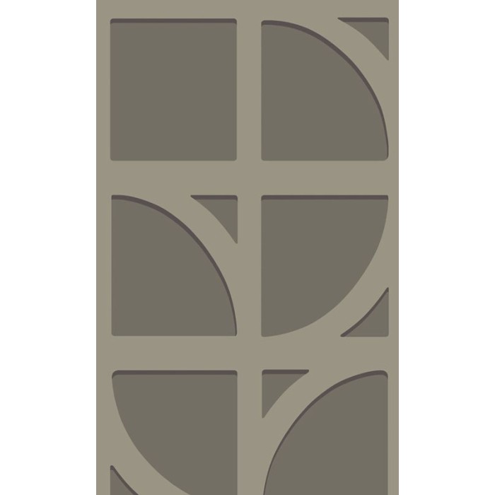 Papeldecor|Tapete geometrisch Kreise moderner Stil taupe|Tapeten