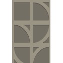 Papeldecor|Papel pintado geométrico con círculos estilo moderno gris topo|Papel Pintado