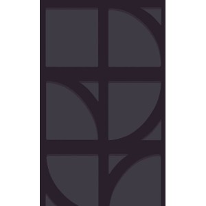 Casadeco|Geometric composition wallpaper with black circle shapes|Circles 2