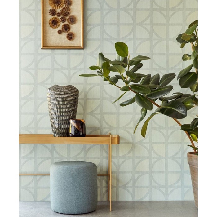 Papeldecor|Papel pintado verde pastel de diseño moderno y efecto tiza|Papel Pintado