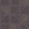Papeldecor|Papier peint cercles modernes cuivre brillant et marron craie|Papier Peint