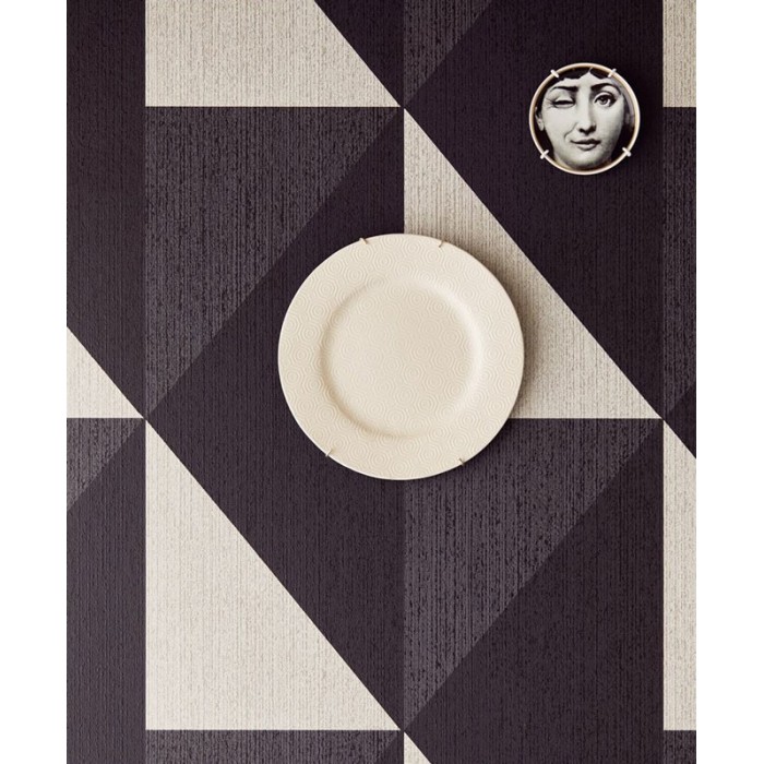 Papeldecor|Moderne Tapete Rauten weiß und schwarz|Tapeten