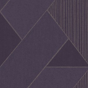 Casadeco|3D geometric black wallpaper with an elegant golden touch|Geometric 2