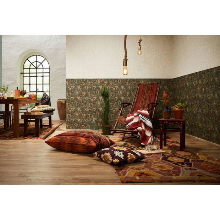 As Creation|Tile mosaic wallpaper green and brown|Mosaic