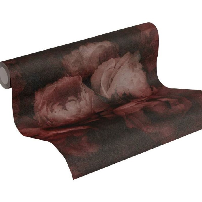 As Creation|Red rosebud wallpaper texture|Wallpaper