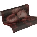As Creation|Rosentapete mit roter Struktur|Tapeten